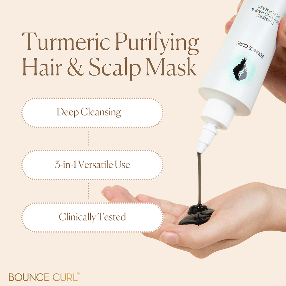 Bounce Curl Kurkuma klärende Haar- und Kopfhautmaske 237ml