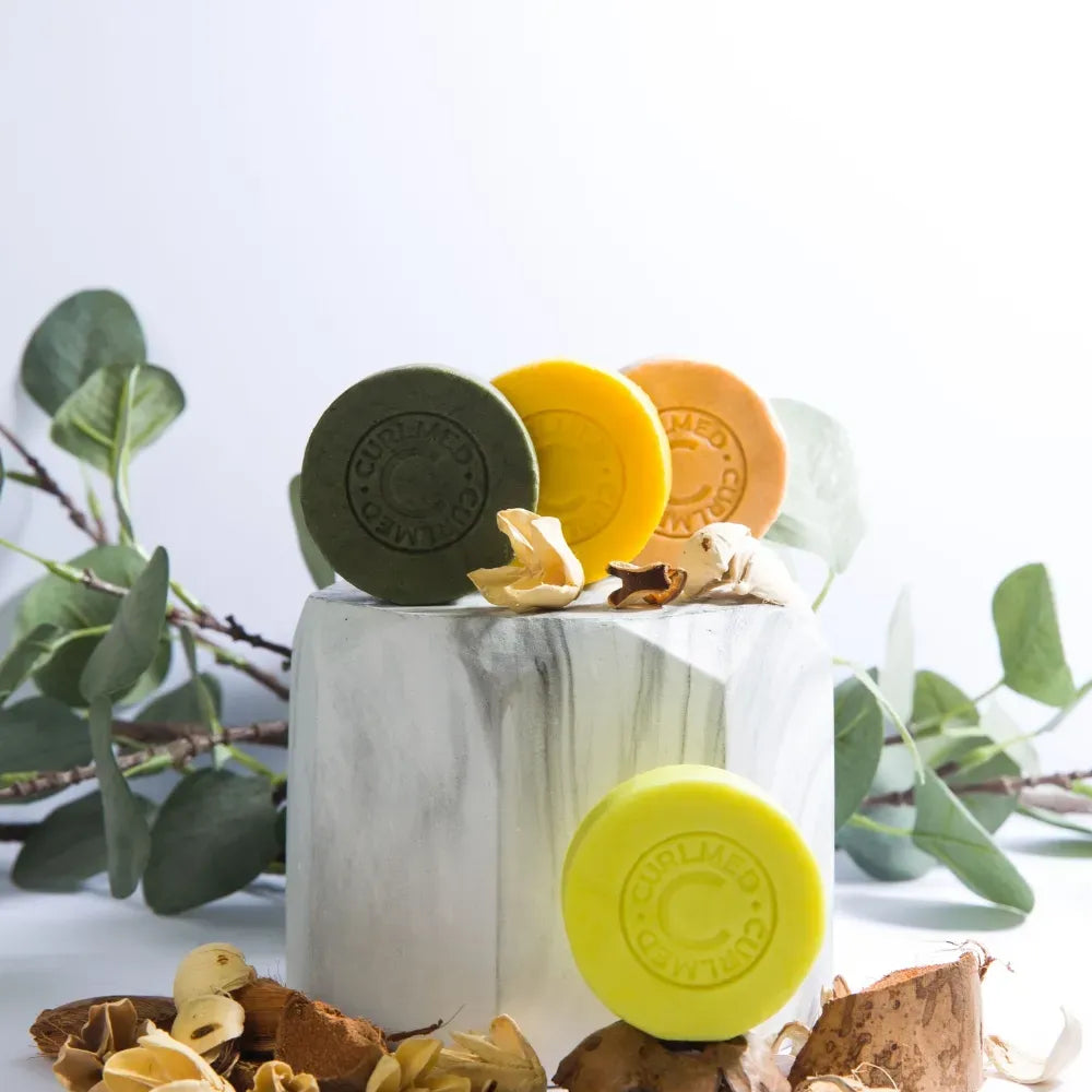CurlMed Festes Shampoo für fettiges Haar und empfindliche Kopfhaut 80g