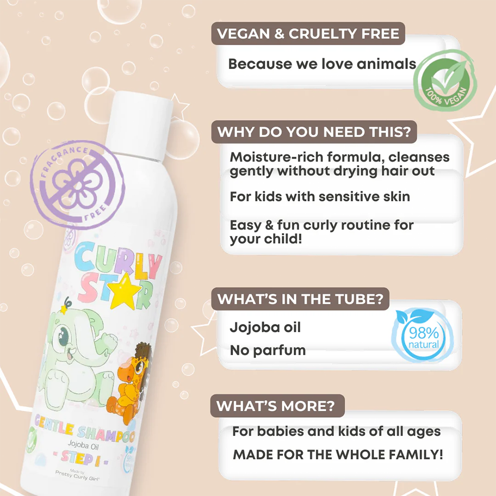 Pretty Curly Girl Curly Star - Gentle Shampoo 250ml