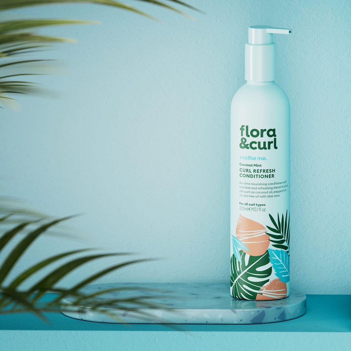 Flora & Curl Soothe Me Coconut Mint Curl Refresh Conditioner 300ml
