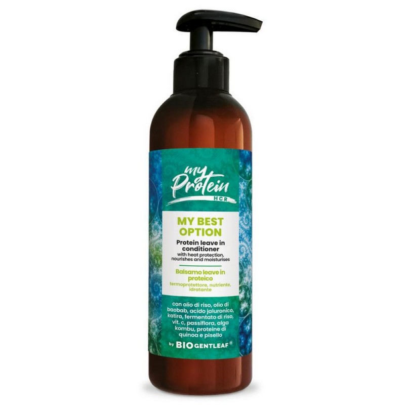 my protein HCR My Best Option Protein leave in conditioner with heat protection nourishes and moisturises