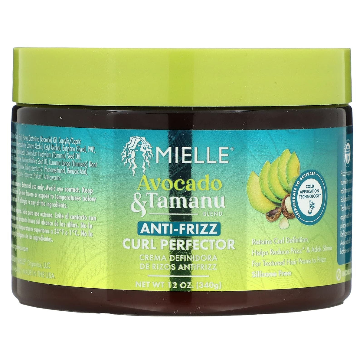 Mielle Avocado & Tamanu Anti-Frizz Lockenperfektionierer Creme 340g