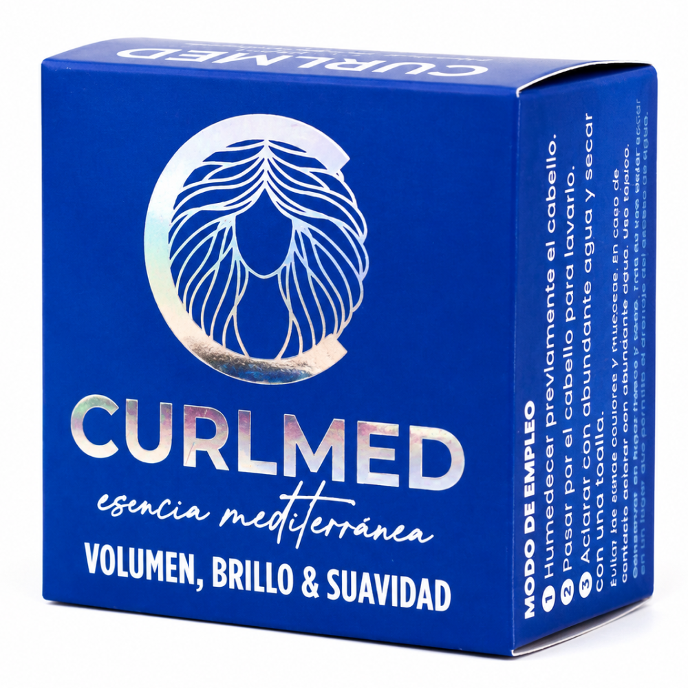 CurlMed festes Shampoo für Volumen, Glanz und Geschmeidigkeit
