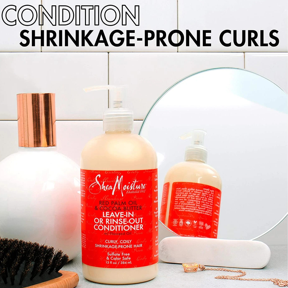 Shea Moisture Rotes Palmöl & Kakaobutter Hi-Slip Entwirr-Shampoo 384ml