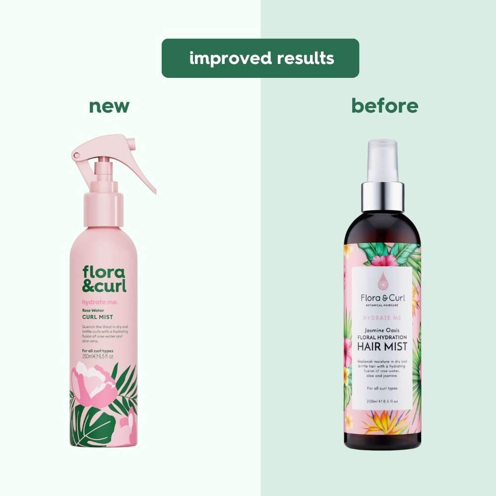 Flora & Curl Hydrate Me Rose Water Curl Mist 250ml