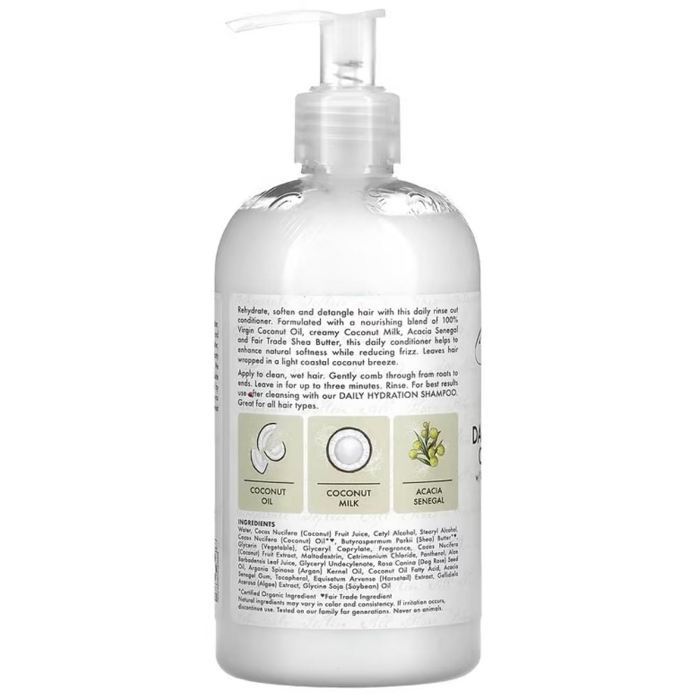 Shea Moisture 100% natives Kokosnussöl Tägliche Feuchtigkeitspflege Spülung 384ml