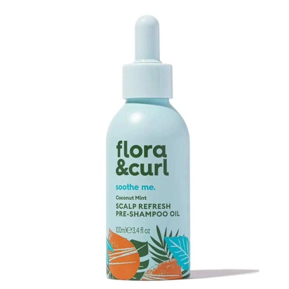 Flora & Curl Kokosnuss-Minze Kopfhaut-Erfrischungs-Duo für vor und nach dem Duschen