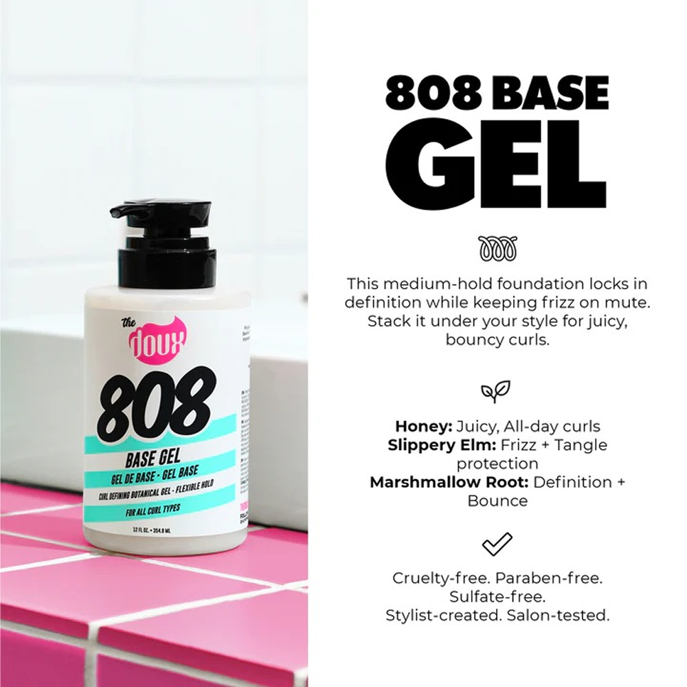 The Doux 808 Base Gel for Natural & Curly Hair 354ml