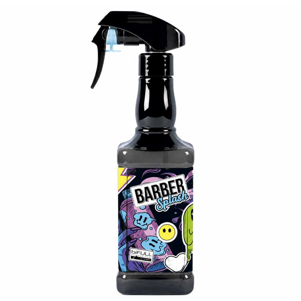 Bifull Barber Splash Sprühflasche Schwarz 500ml