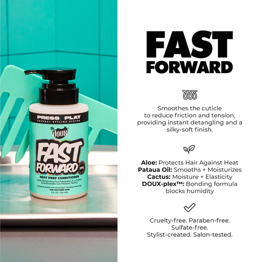 The Doux Press Play Fast Forward Hitzeschutz-Conditioner 236ml