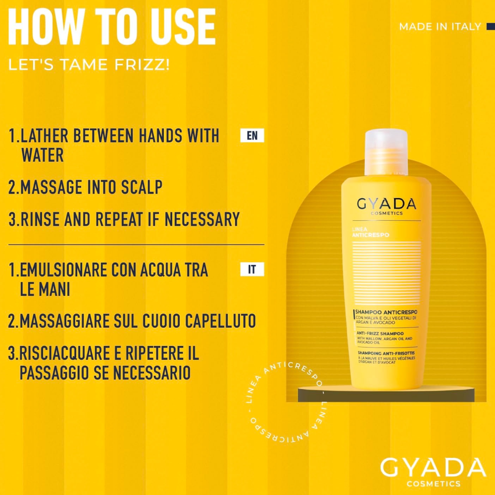 Gyada Anti-Frizz Shampoo 250ml