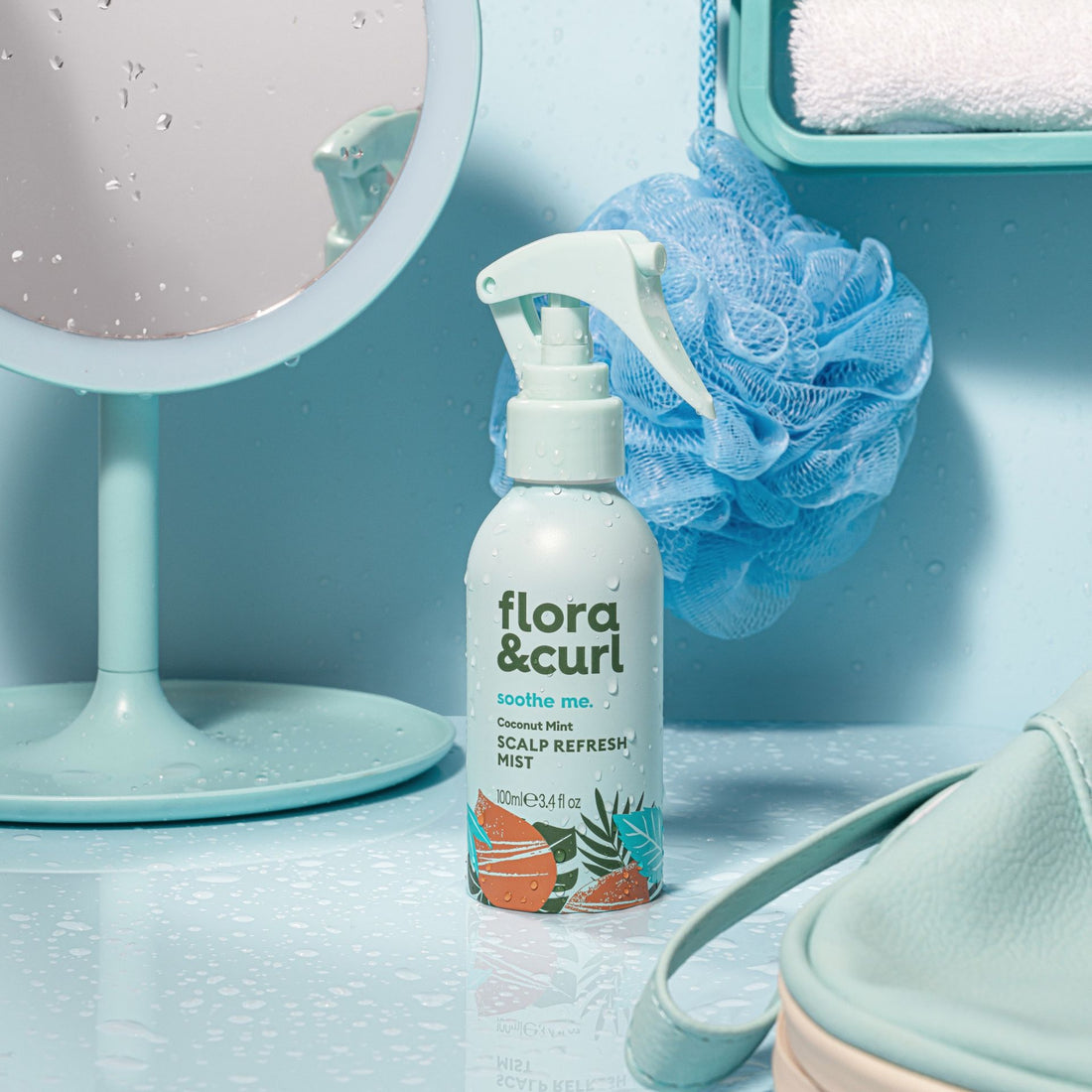 Flora &amp; Curl Soothe Me Kokosnuss-Minze Kopfhaut-Erfrischungsspray 100ml