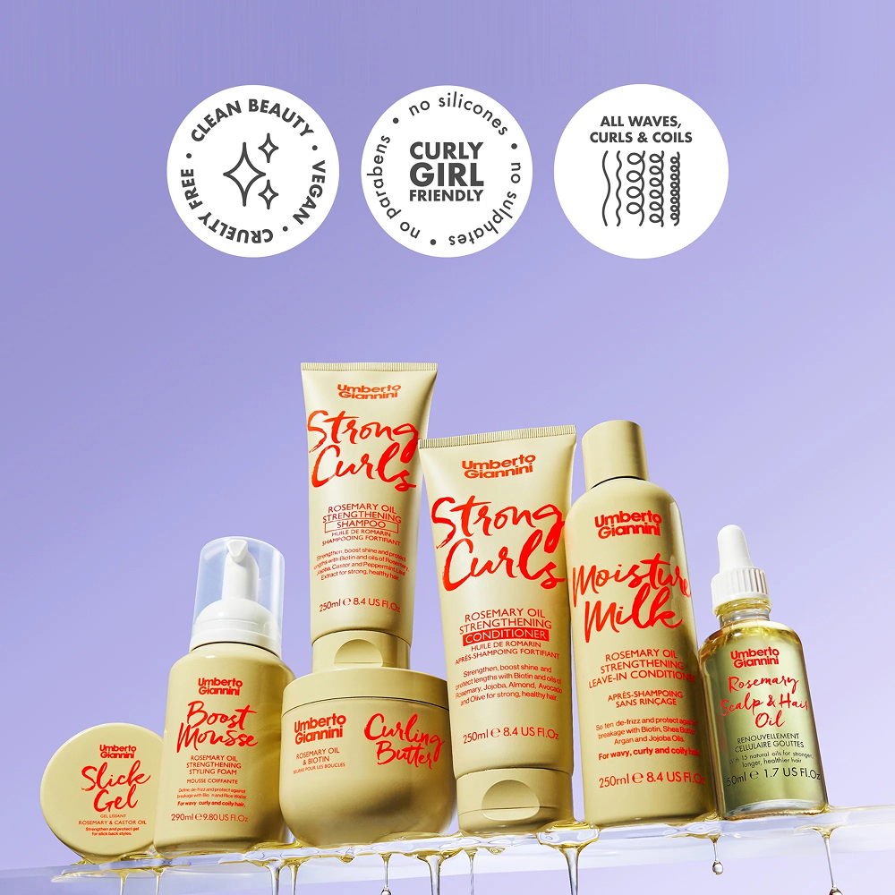 Umberto Giannini Strong Curls Rosmarinöl Spülung 250ml