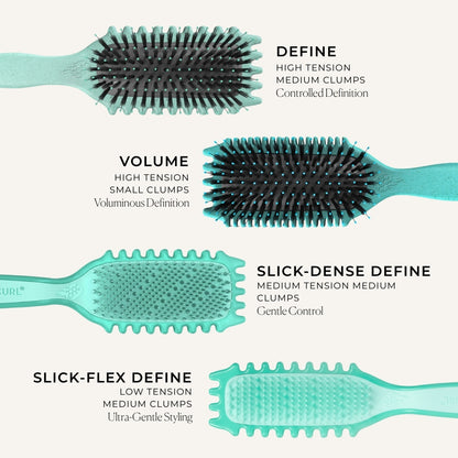 Bounce Curl Slick-Dense Define EdgeLift Brush Teal