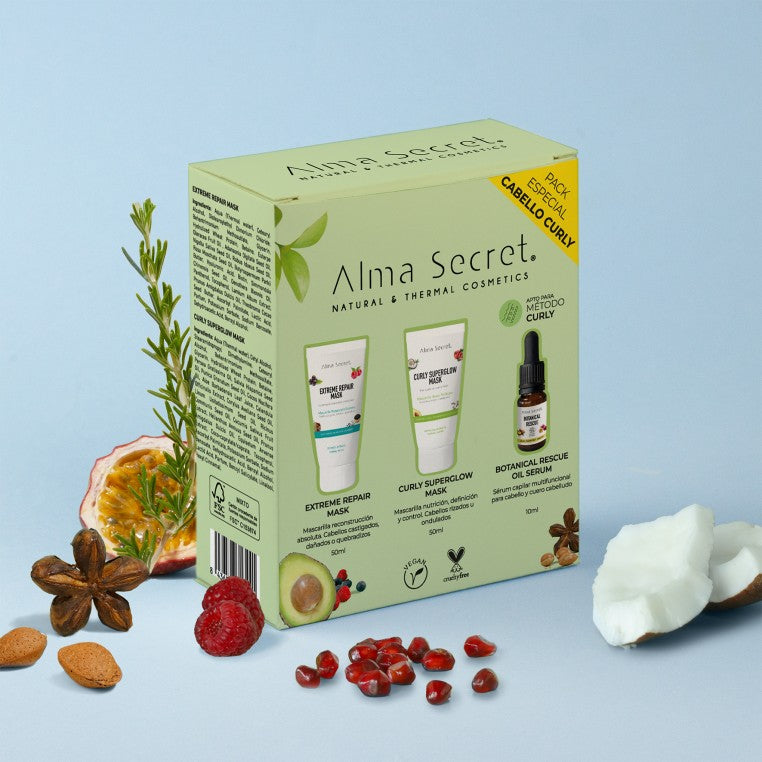 Alma Secret Geschenkset Minis: Lockig &amp; Extreme &amp; Botanical Rescue