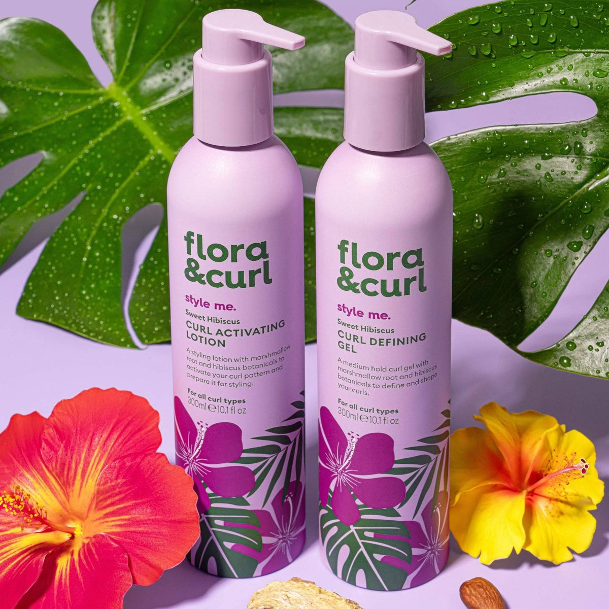 Flora &amp; Curl Style Me Sweet Hibiscus Locken definierendes Gel 300ml