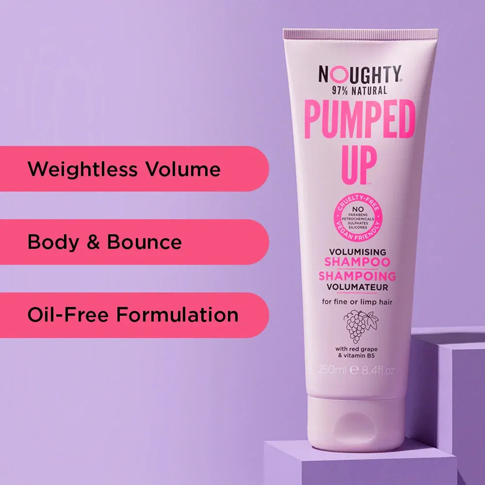 Noughty Pumped Up  Volumising Shampoo 250ml
