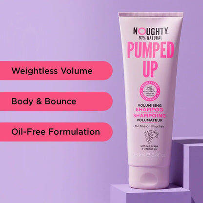 Noughty Pumped Up  Volumising Shampoo 250ml