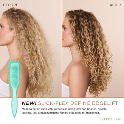 Bounce Curl Slick-Flex Define EdgeLift Brush Teal