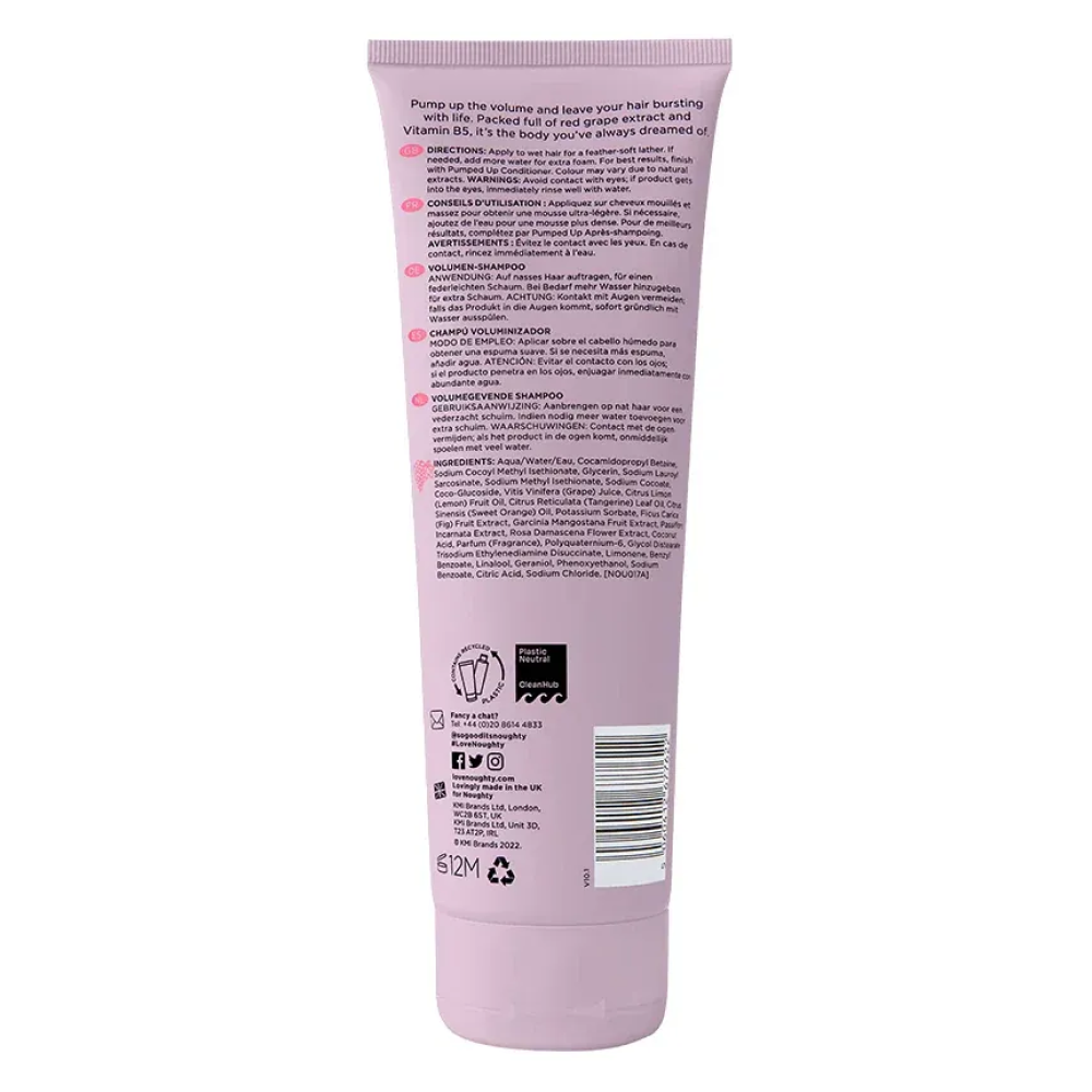 Noughty Pumped Up  Volumising Shampoo 250ml