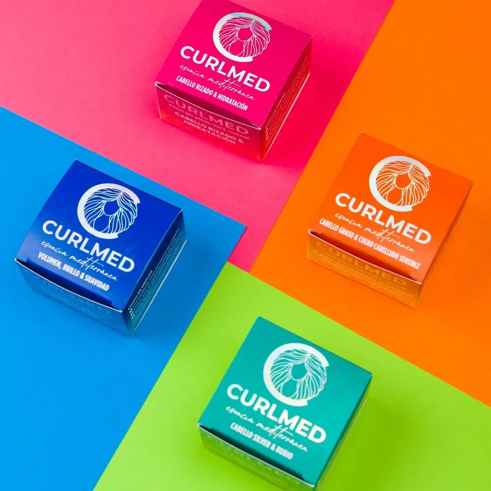 CurlMed Festes Shampoo für fettiges Haar und empfindliche Kopfhaut 80g