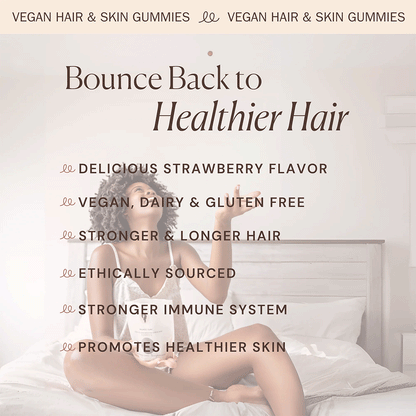 Bounce Curl Vegan Collagen Boosting Hair &amp; Skin Gummies