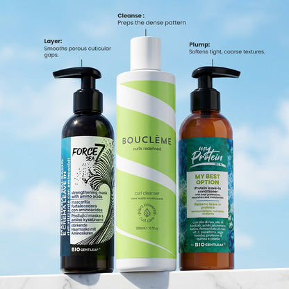 CurlyNest Pro Kit für lockiges Haar 3C-4A – Feuchtigkeitsisolierung