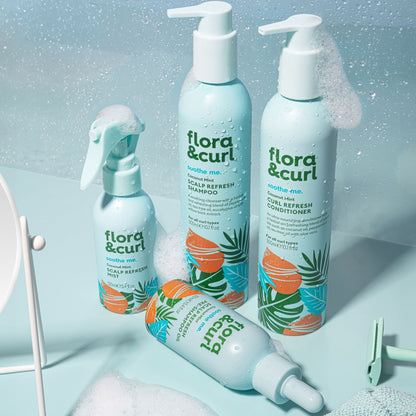 Flora &amp; Curl Soothe Me Kokosnuss-Minze Kopfhaut-Erfrischung Pre-Shampoo Öl 100ml