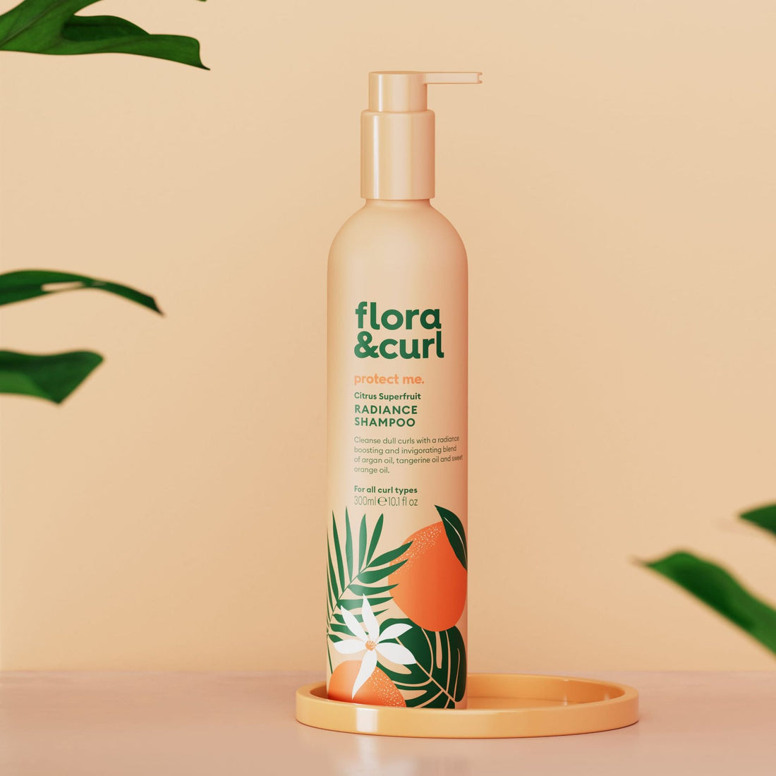 Flora &amp; Curl Protect Me Zitrus-Superfrucht Glanz-Shampoo 300ml