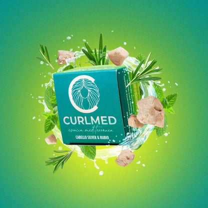 CurlMed Festes Shampoo für silbernes und blondes Haar 80g