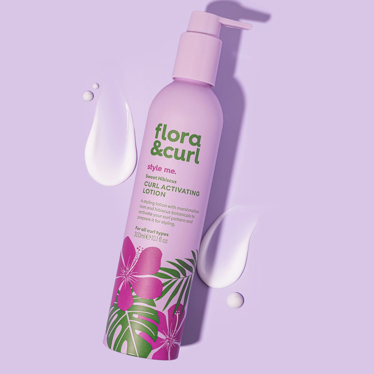 Flora &amp; Curl Style Me Sweet Hibiscus Curl Activating Lotion 300ml