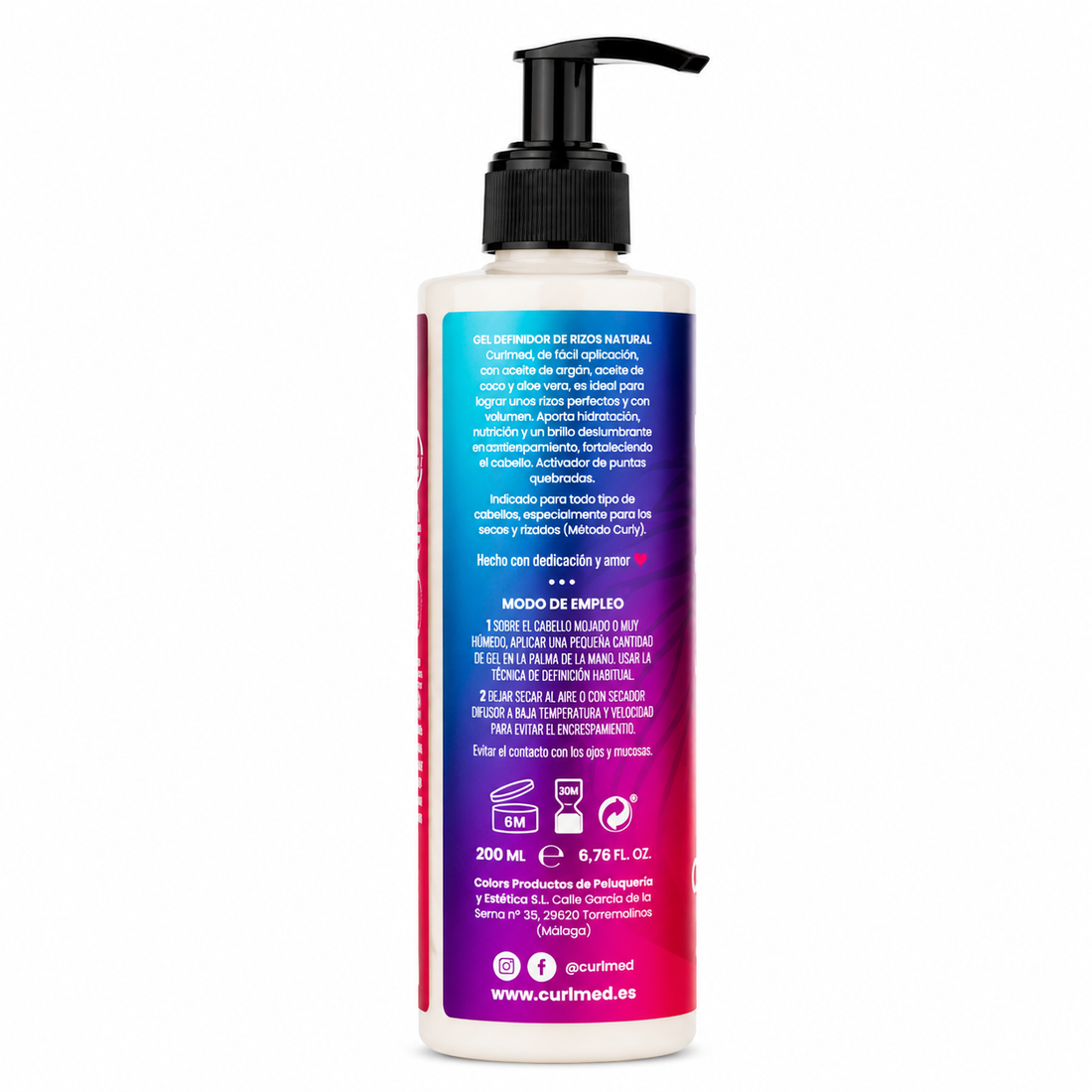 CurlMed Flüssiges Locken-Definierendes Gel 200ml