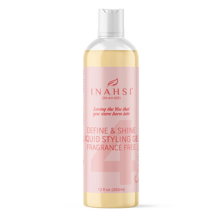 Inahsi Naturals Define &amp; Shine Flüssiges Styling Gel Ohne Duftstoffe