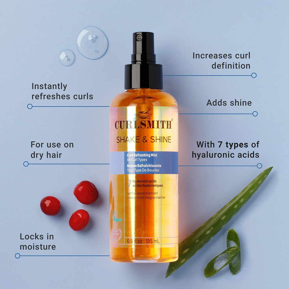 Curlsmith Shake + Shine Locken-Erfrischungsspray 195ml