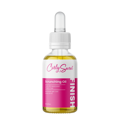 Curly Secret Scrunching Oil Curly Girl Approved Protein free Removes gel cast adds shine 30ml/1oz