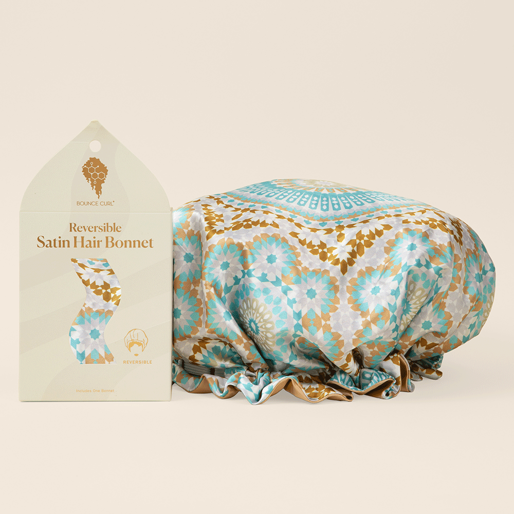 Bounce Curl Wendbare Satin-Haube