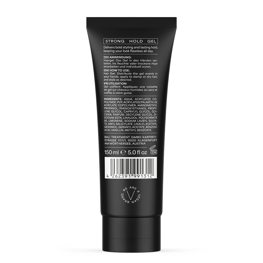 Bali Curls Bali Gents Strong Hold Gel 150ml