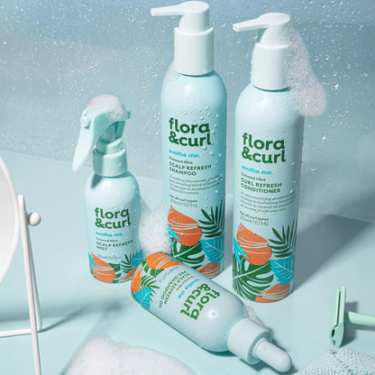 Flora &amp; Curl Soothe Me Kokosnuss Minze Kopfhaut-Erfrischungs-Shampoo 300ml