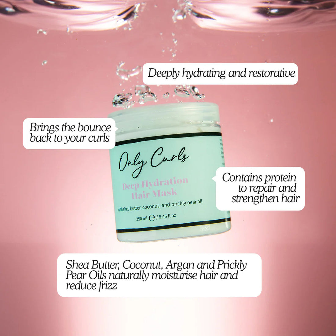 Only Curls Tiefenhydratisierende Haarmaske 250ml