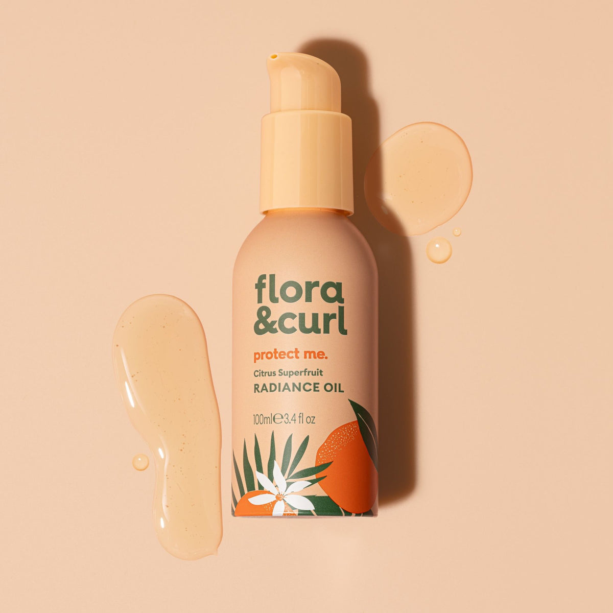 Flora &amp; Curl Protect Me Zitrus-Superfrucht-Glanzöl 100ml
