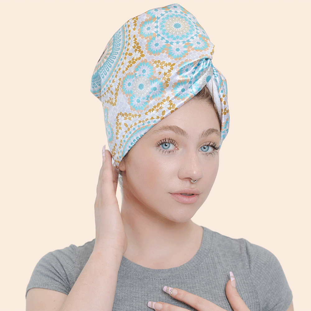 Bounce Curl Satin Mikrofaser Turban