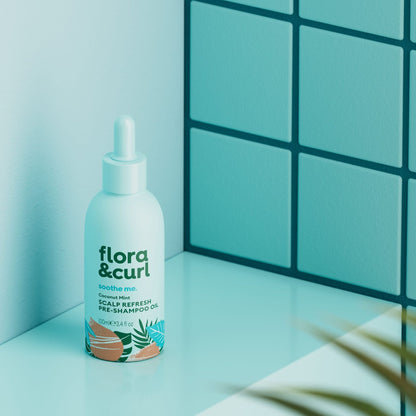 Flora &amp; Curl Soothe Me Kokosnuss-Minze Kopfhaut-Erfrischung Pre-Shampoo Öl 100ml