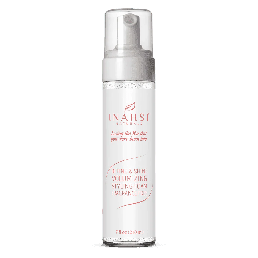 Inashi Naturals  Loving the you that you were born into Define &amp; Shine Volumizing Styling Foam Fragrance-free