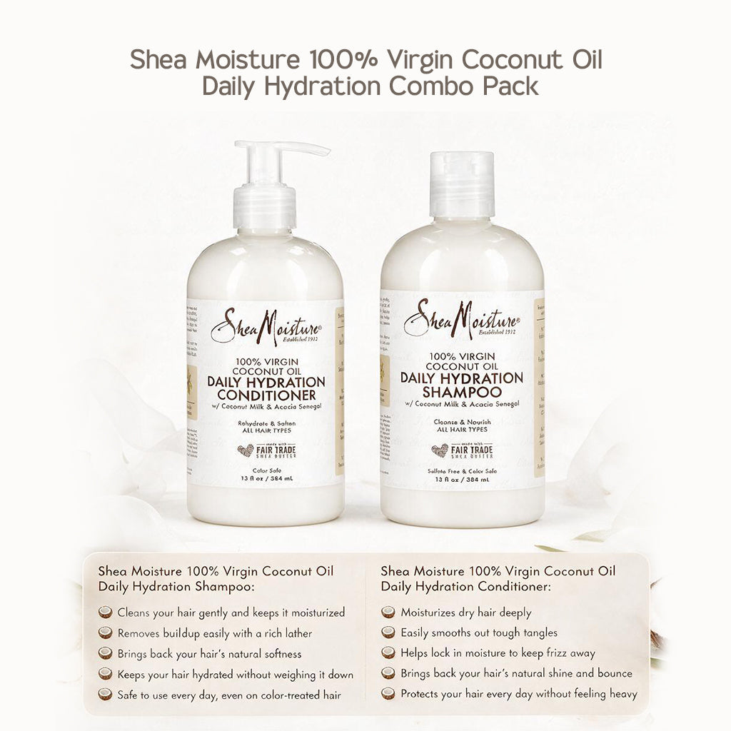 Shea Moisture 100% natives Kokosöl Daily Hydration Kombi-Pack