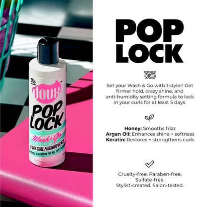 The Doux Pop Lock Wash+Go 5-Day Curl Forming Glaze 236ml