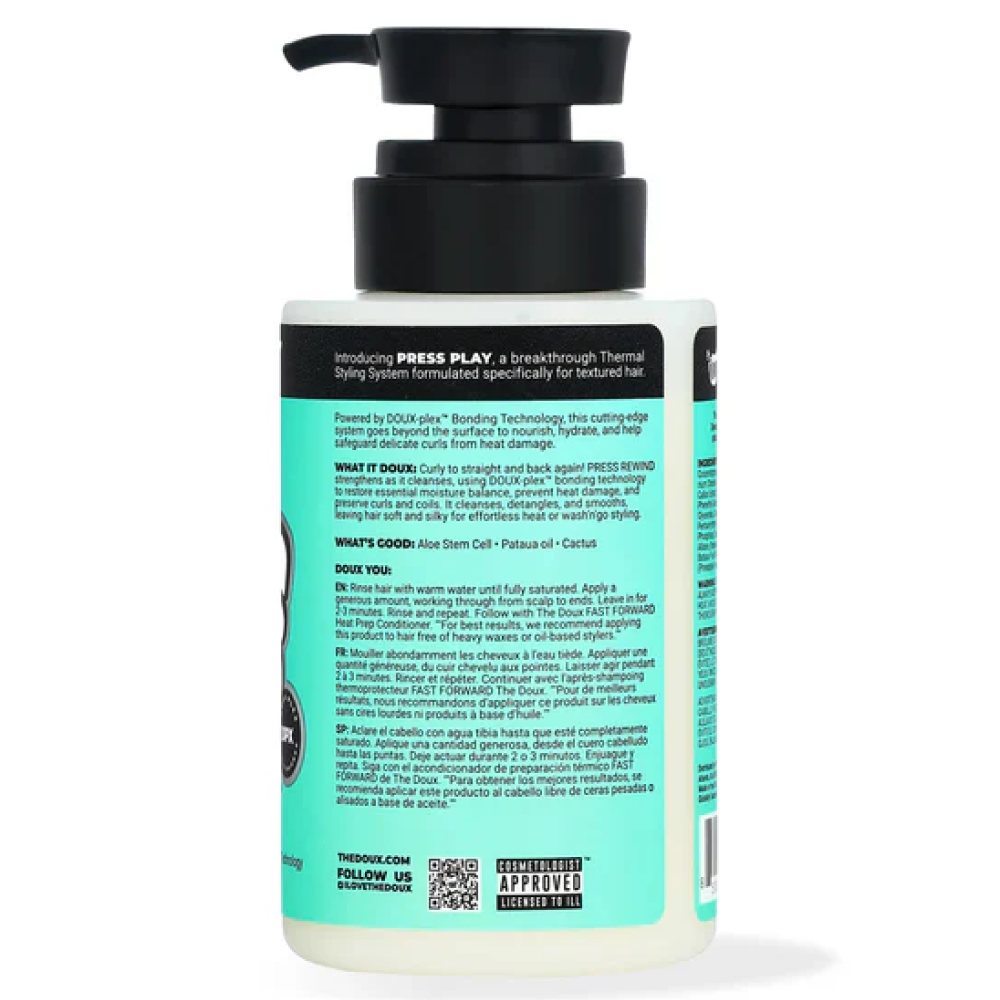 The Doux Press Play Rewind Locken-Reversion Shampoo 236ml