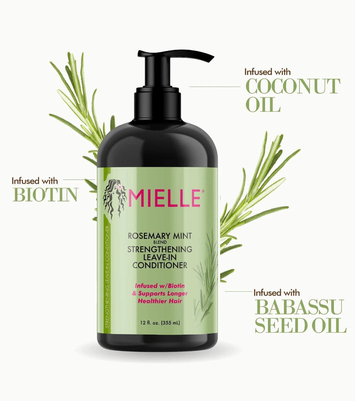 Mielle Rosmarin und Minze Leave-in-Stärkungsspülung 355ml