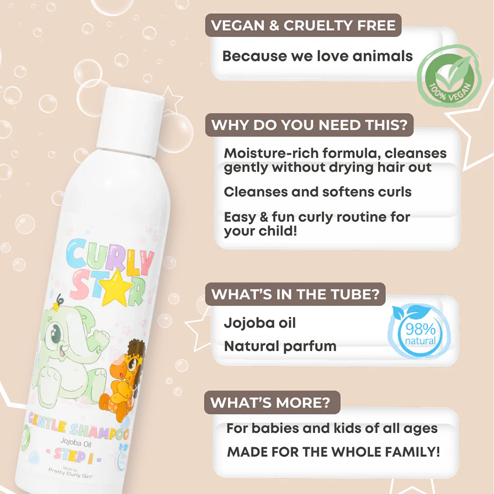 Pretty Curly Girl Curly Star – Sanftes Shampoo 250ml
