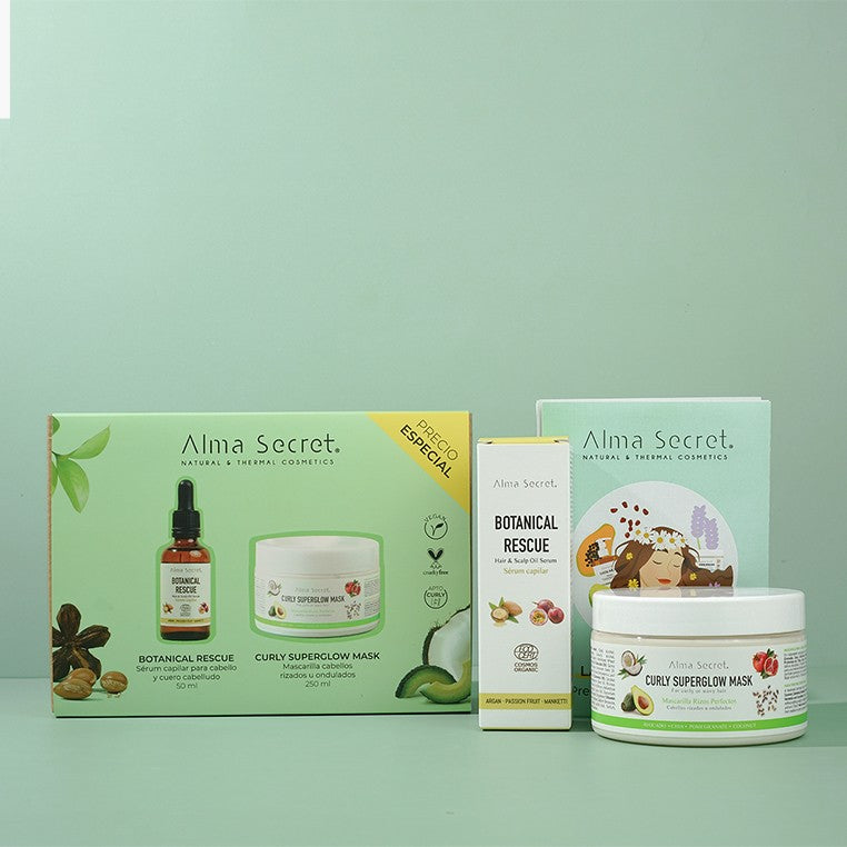 Alma Secret Geschenkset: Botanical Rescue + Mask Curly