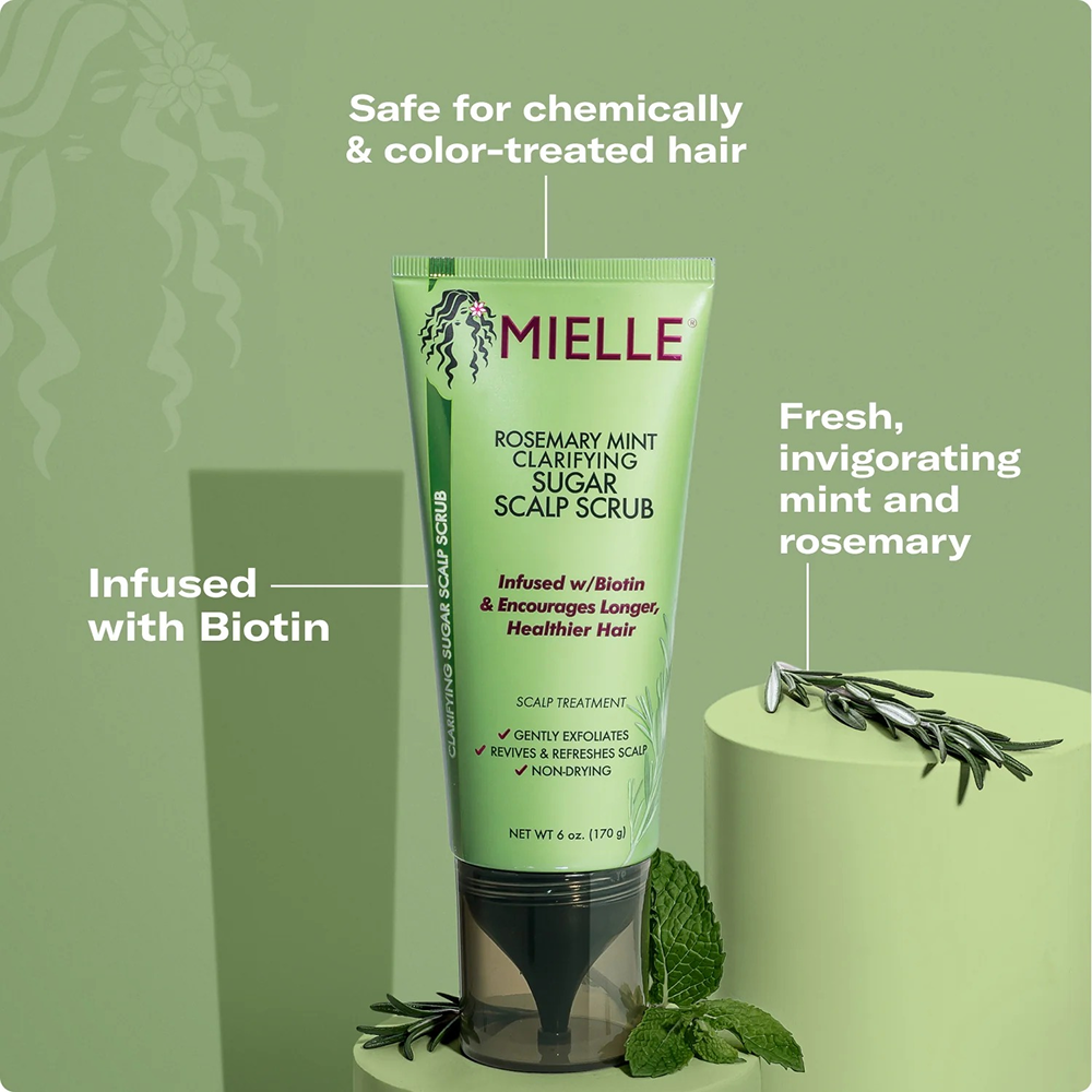 Mielle Rosemary Mint Strengthening Sugar Scalp Scrub 6oz